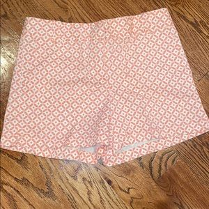 Salmon/White Patterned Shorts